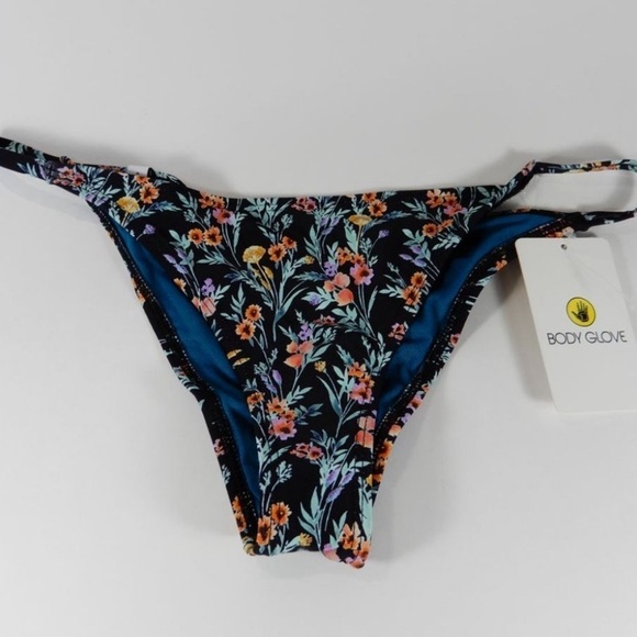 NWT Body Glove bikini, lined elastic bandeau, fixed string brasilia bottom, sz M - Picture 9 of 10